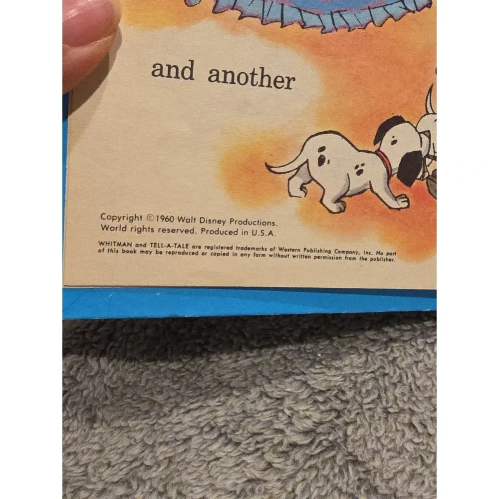 Vintage ONE HUNDRED AND ONE DALMATIONS Whitman Tell A Tale Book‎ 8825 1960